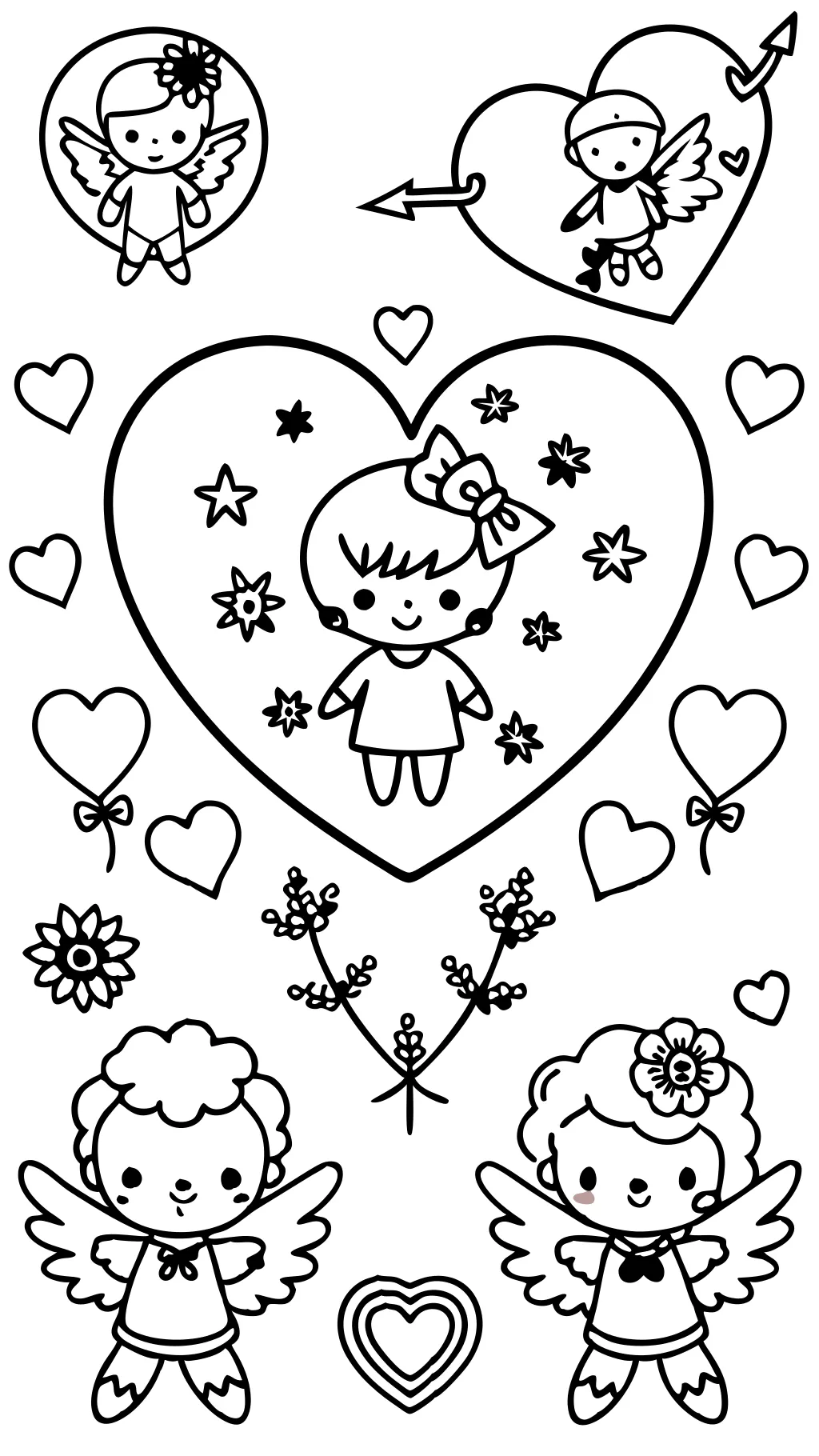 valentine coloring page